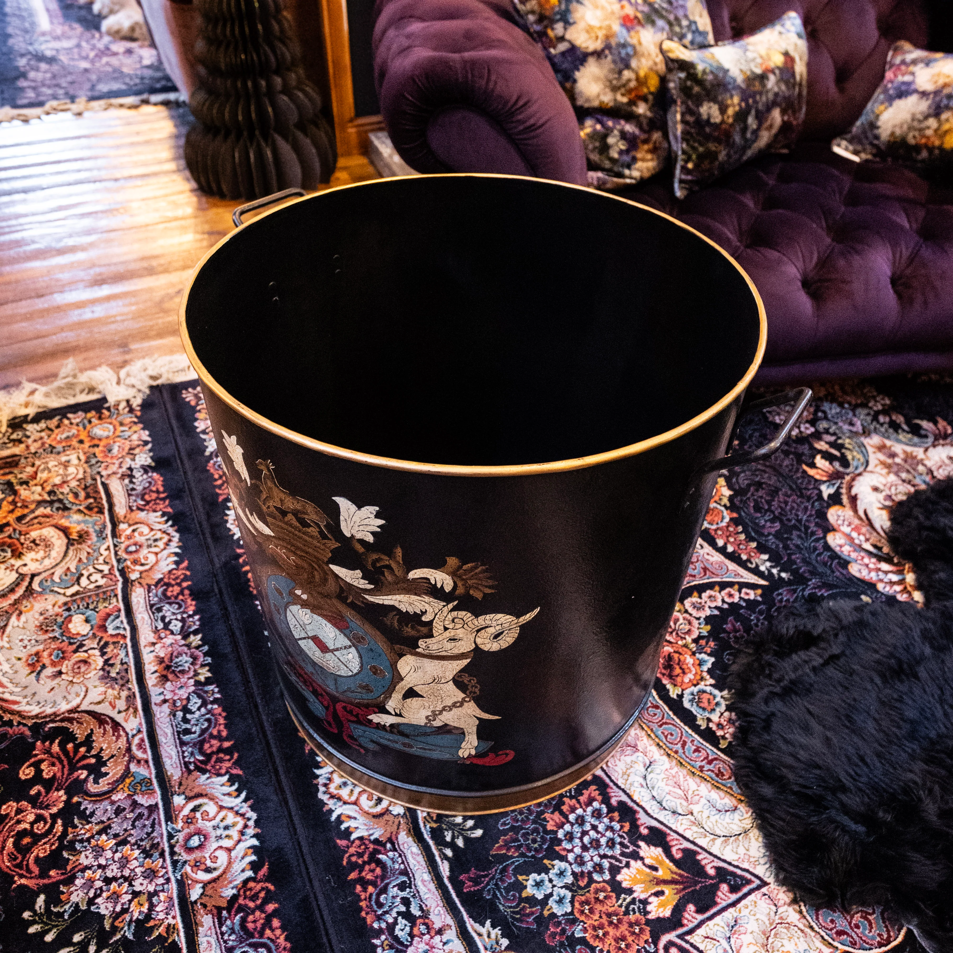Heraldic Metal Log Bin - Image 2