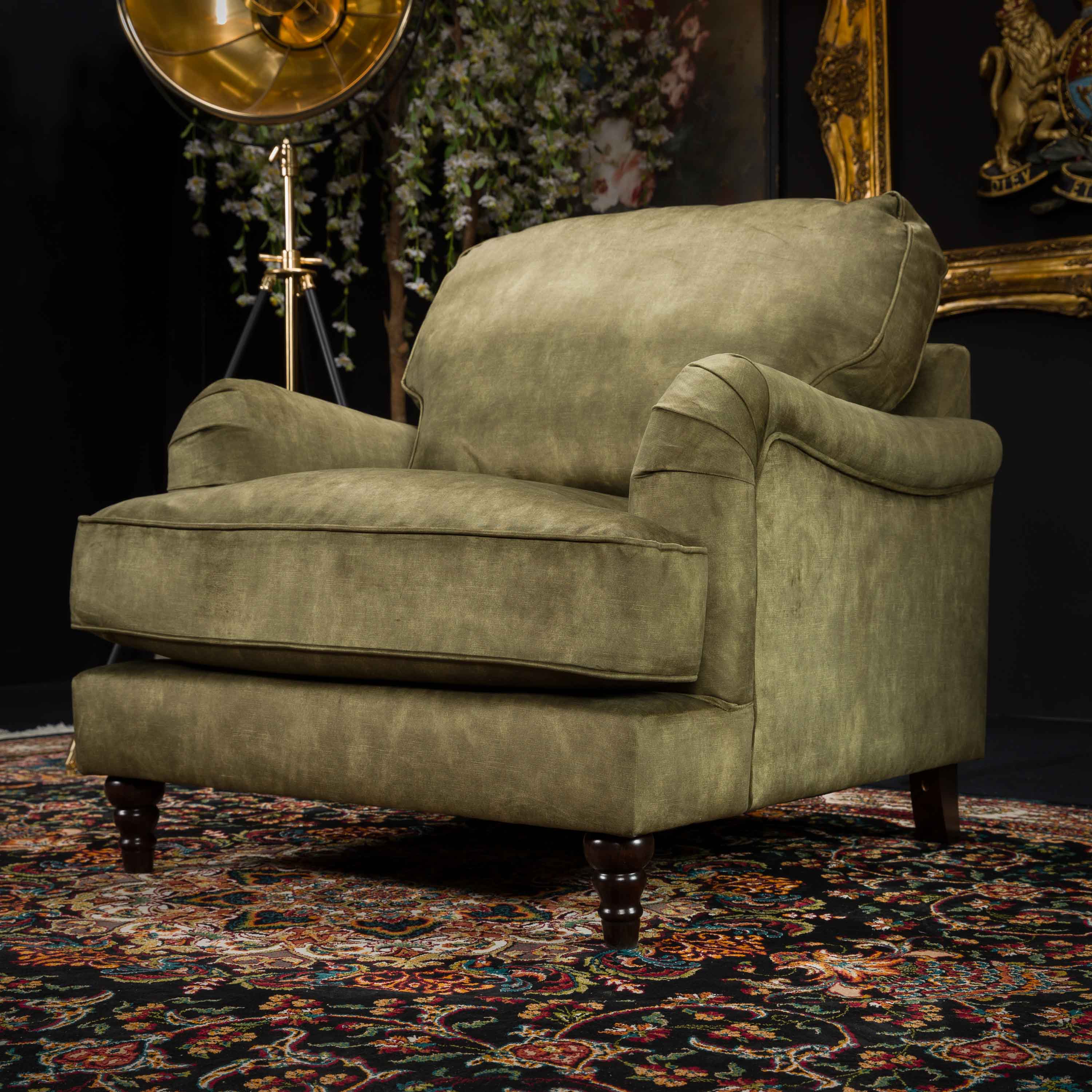 Howard Armchairs in Velvet - Image 4