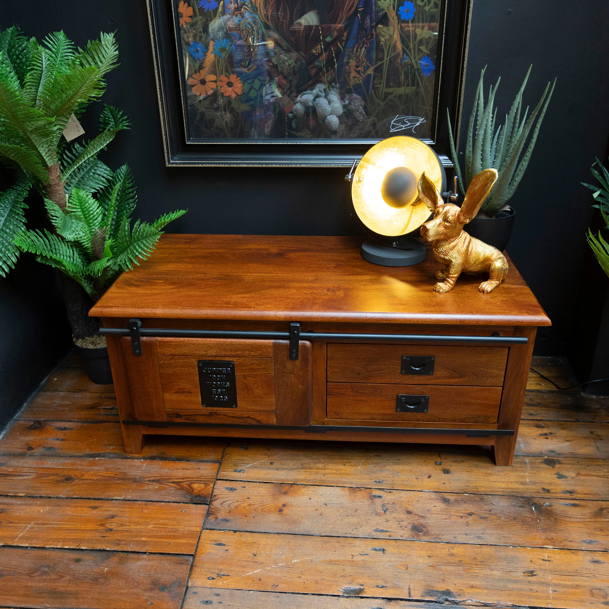 Jupiter Medium TV Mango Wood Cabinet - Image 6