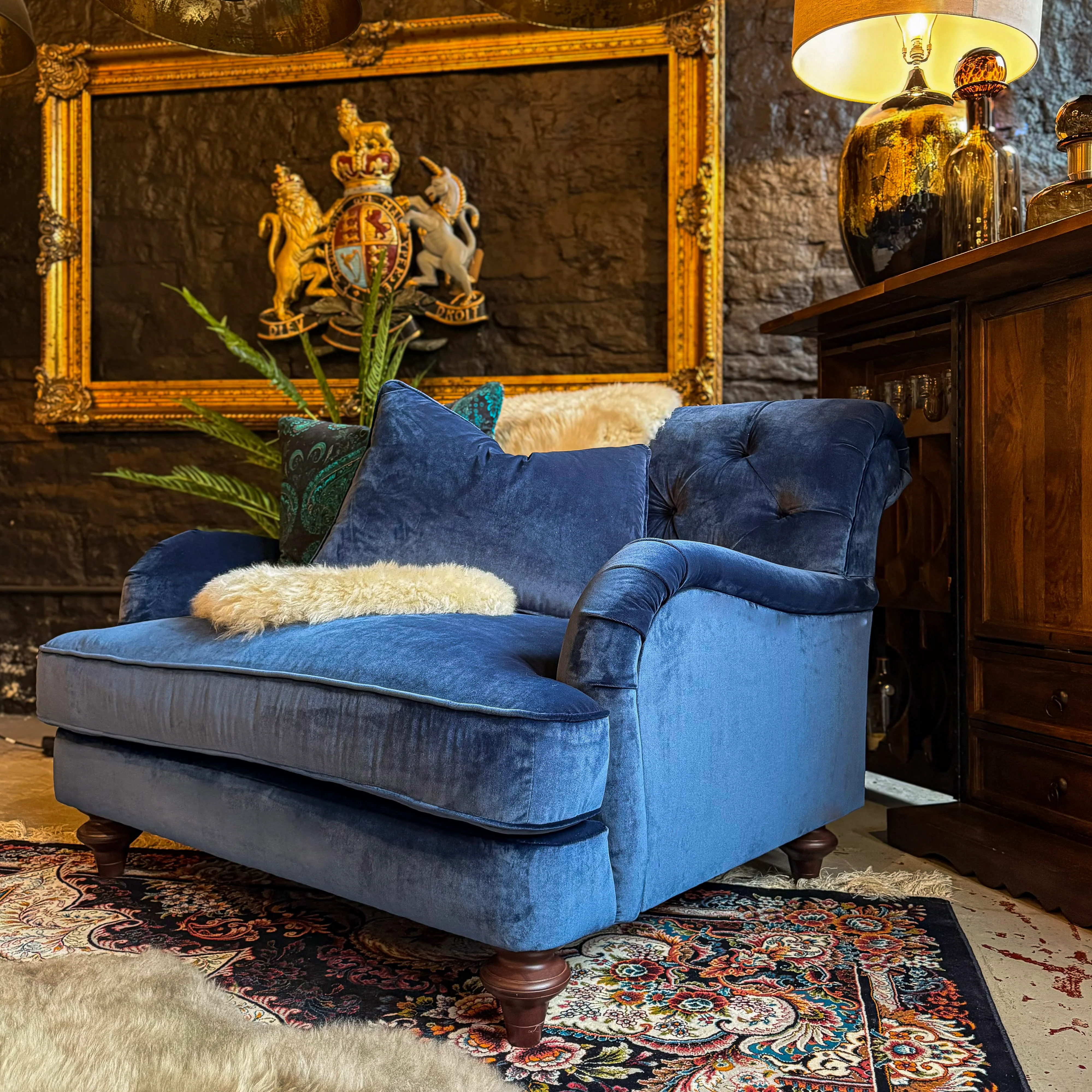 Monty High Back Chesterfield Sofa in Opulence Velvet - Image 21