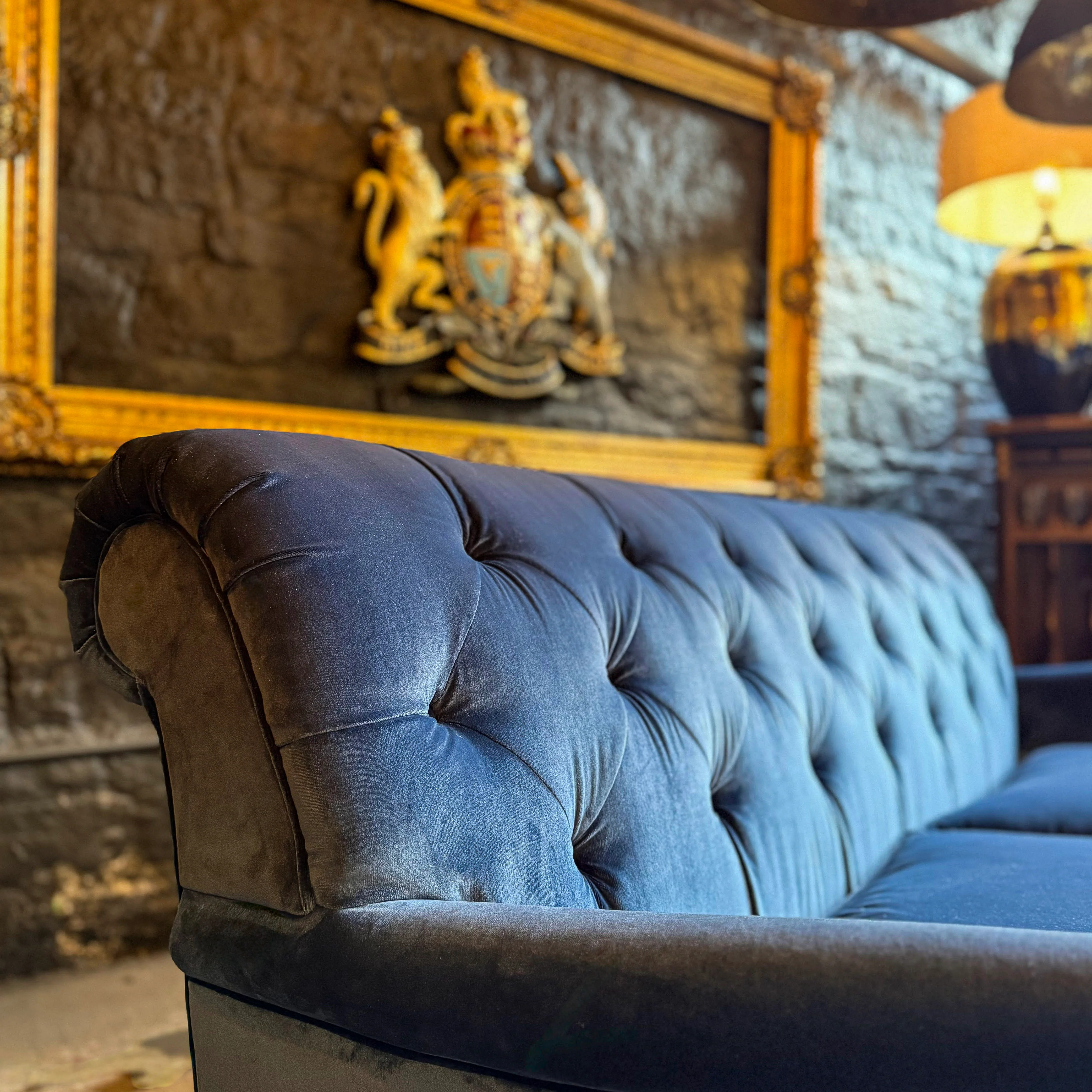 Monty High Back Chesterfield Sofa in Opulence Velvet - Image 15