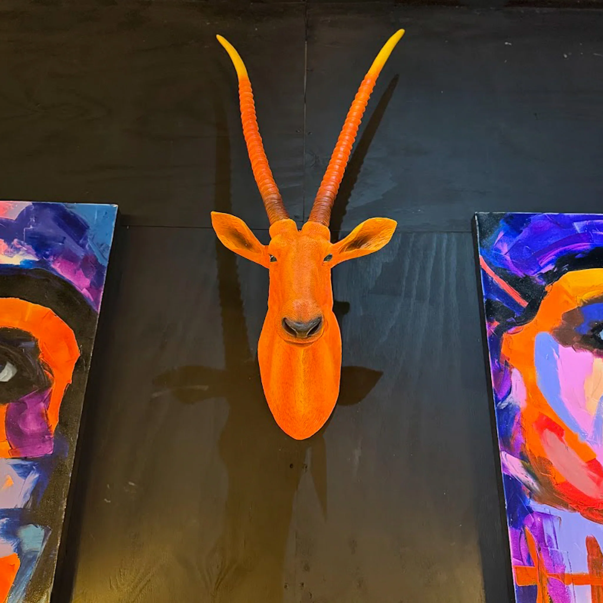 Orange Antelope Wall Head - Image 2