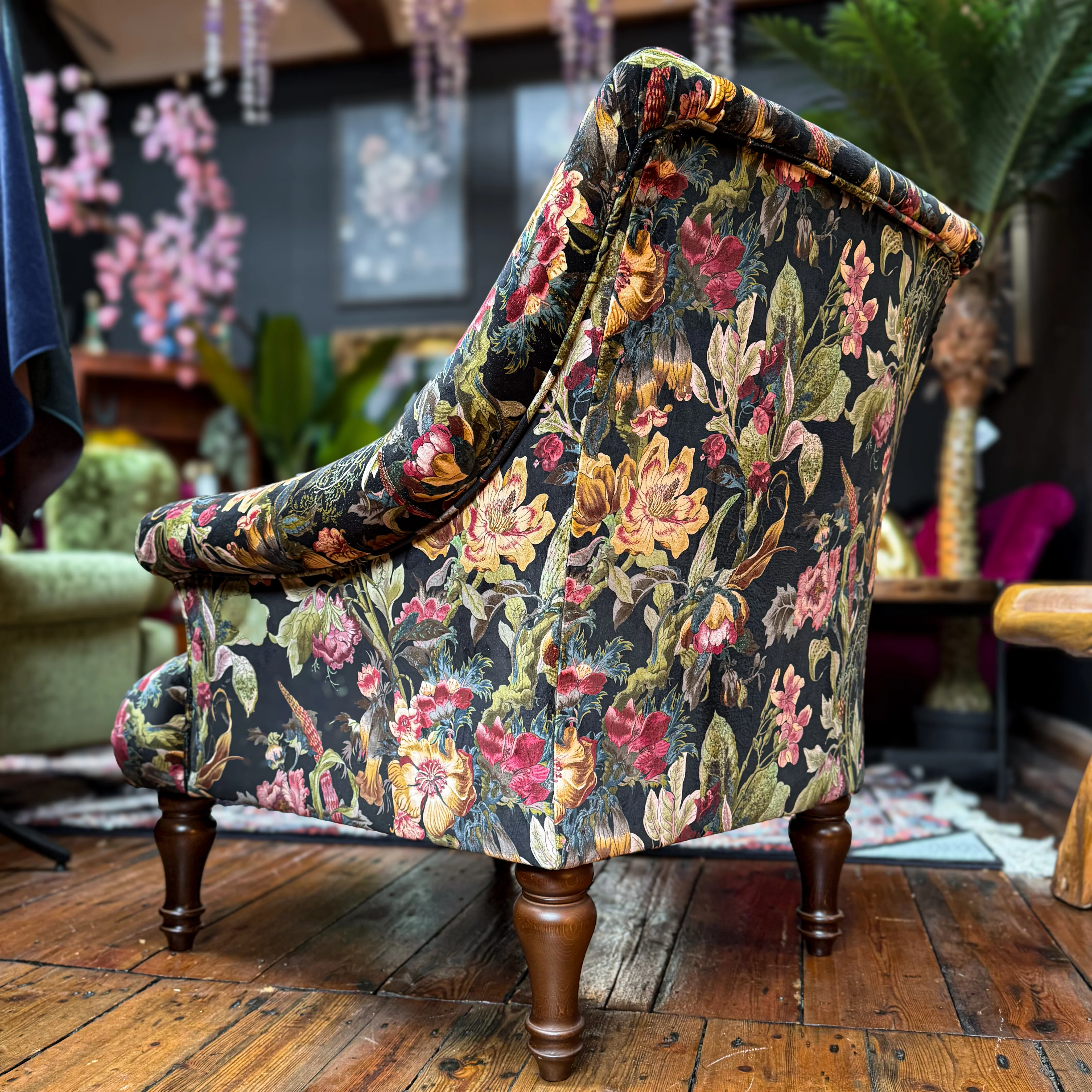 Osborn Armchair in Hepworth Midnight Floral - Image 7