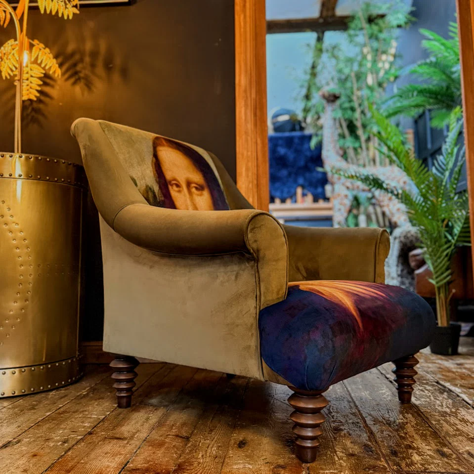 Osborn Armchair in Khaki & Mona Lisa - Image 5