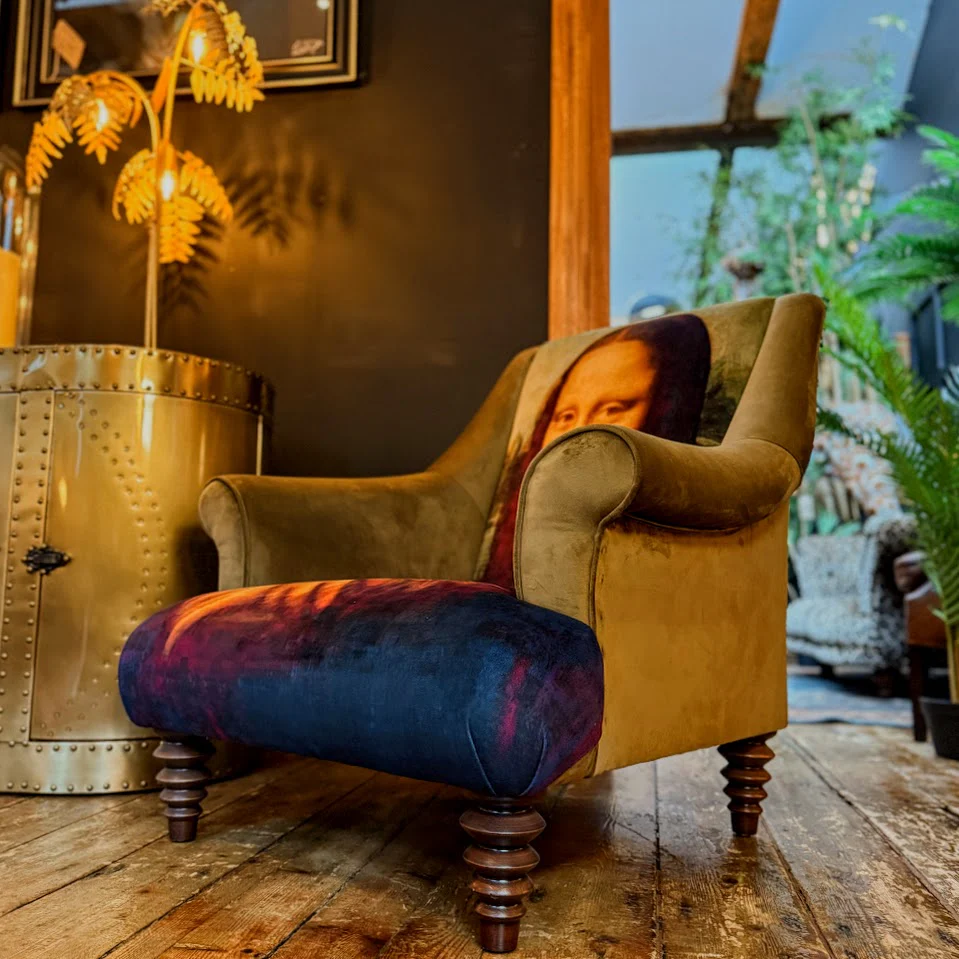 Osborn Armchair in Khaki & Mona Lisa - Image 6
