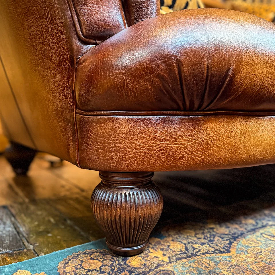 Oskar Chesterfield by Tetrad in Hand Antiqued Buffalo Leather - Image 10