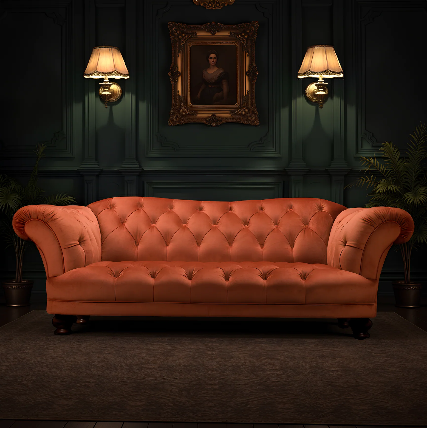 Oskar Chesterfield in Velvet - Image 25