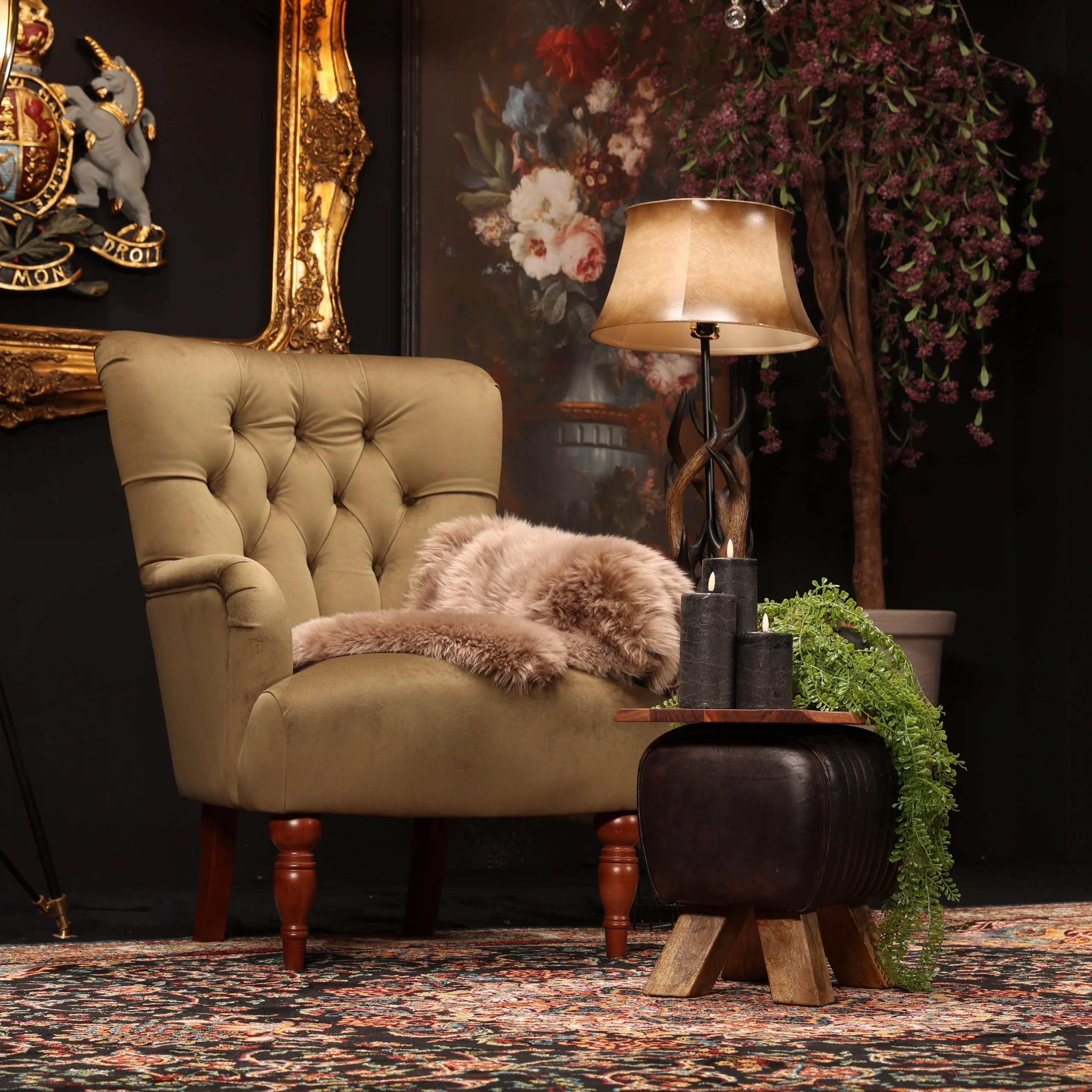 Pemberlay Chesterfield Armchair in Velvet - Image 10