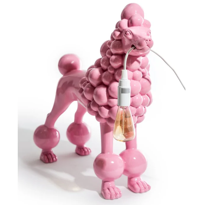 Pink Poodle Standing Lamp - Image 4