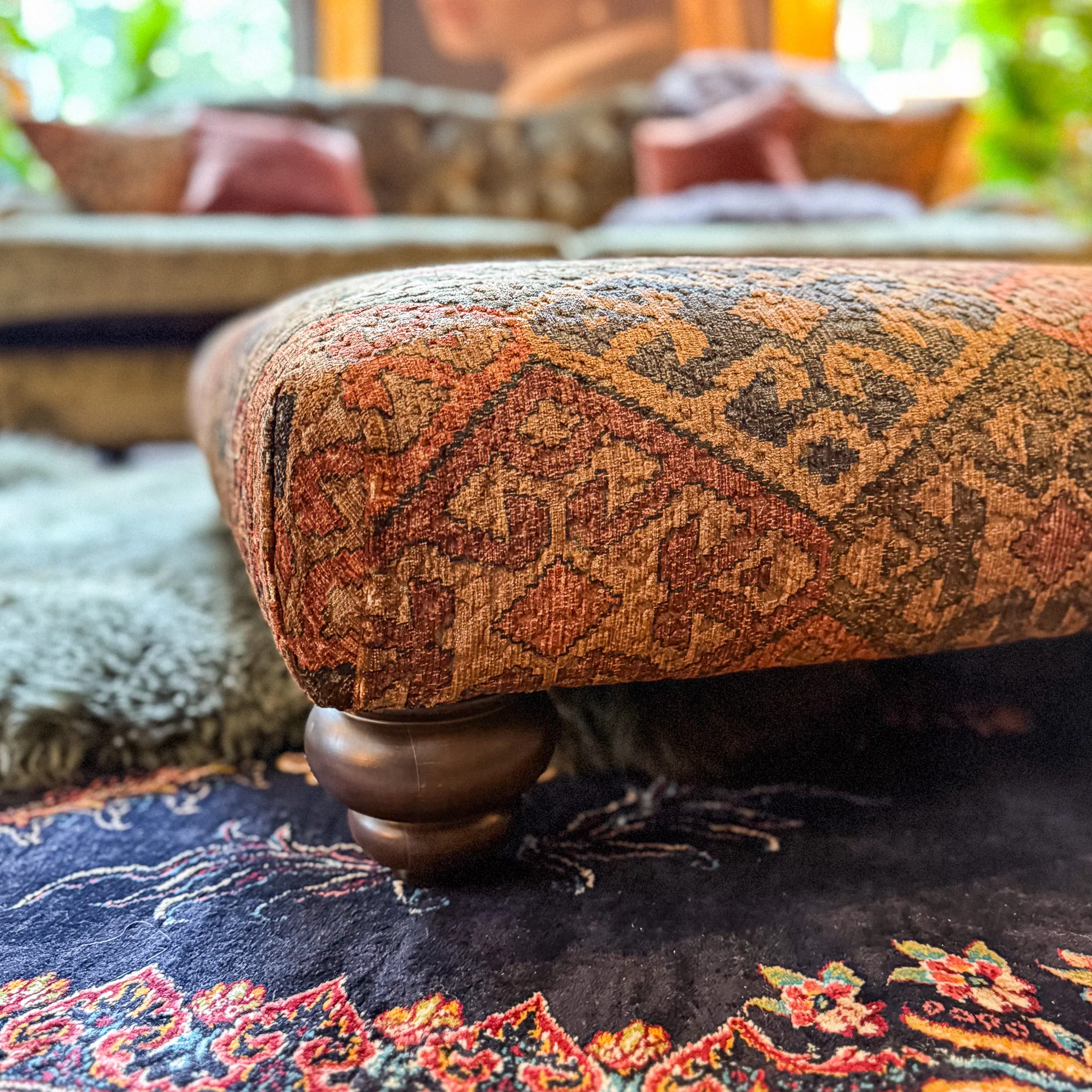 Pudding Footstool in Velvet - Image 7