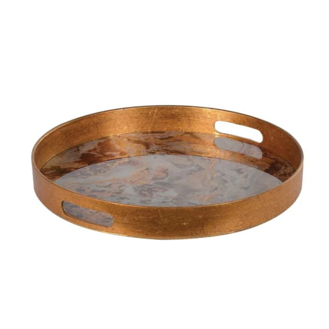 Round Marble Effect Tray - Image 3