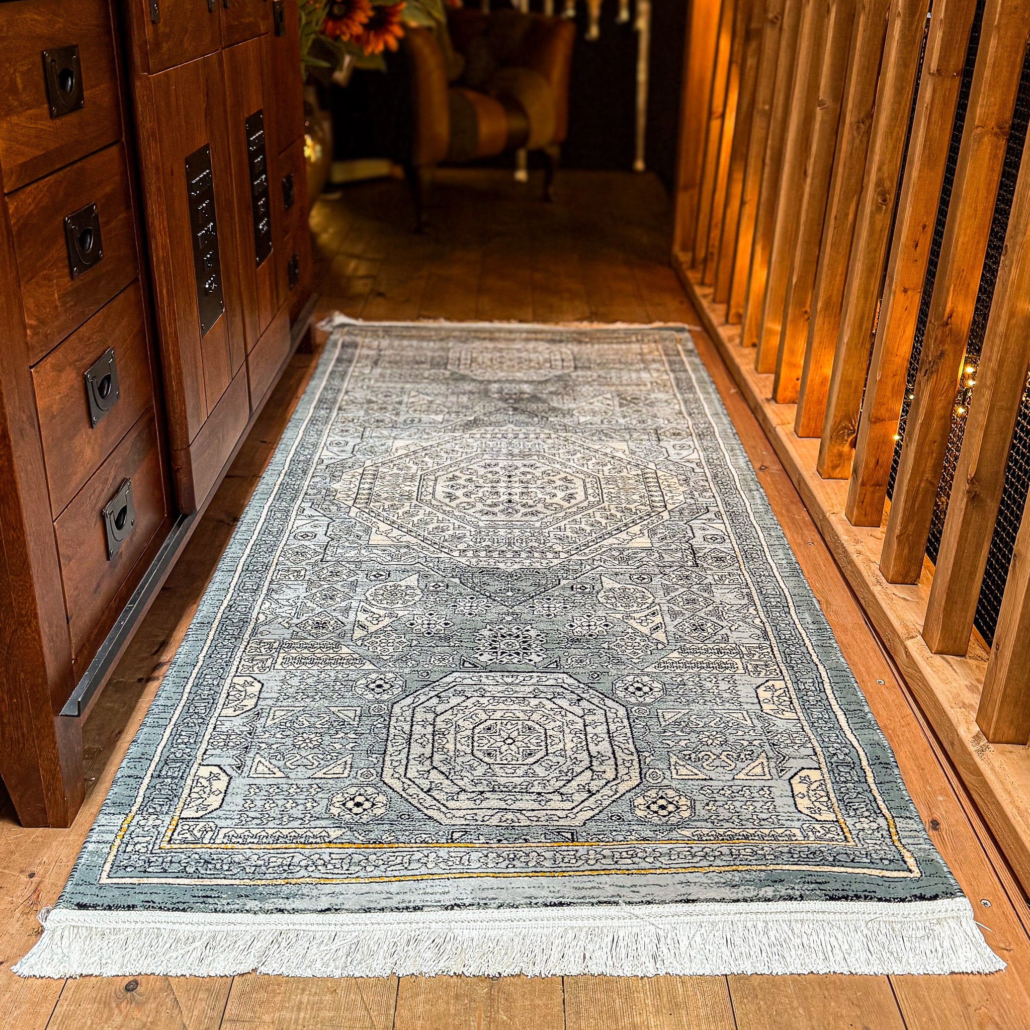 Vintage Sterling Grey Rug - Runner - Image 2