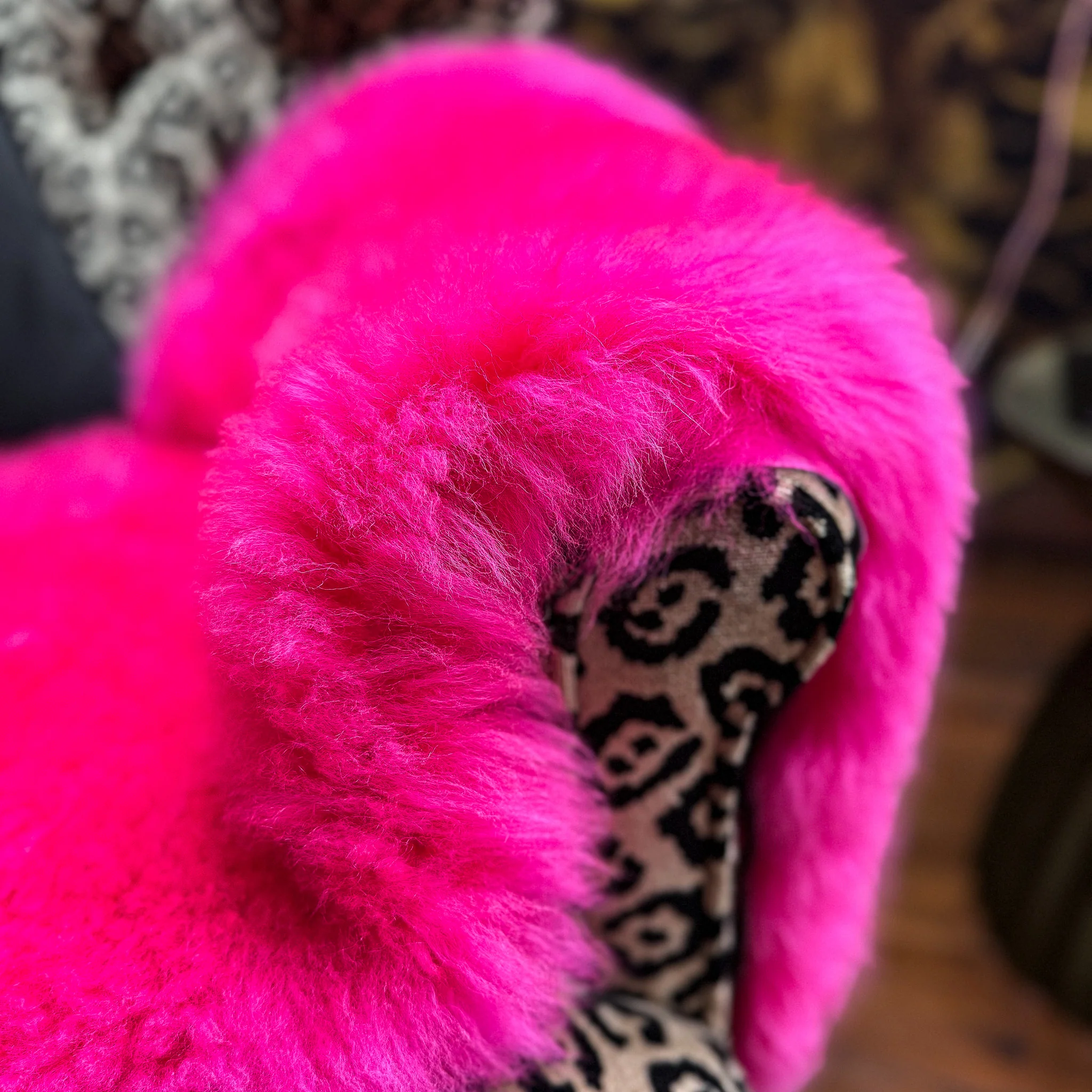 Sheepskin Rug in Pink Cerise - Double - Image 6