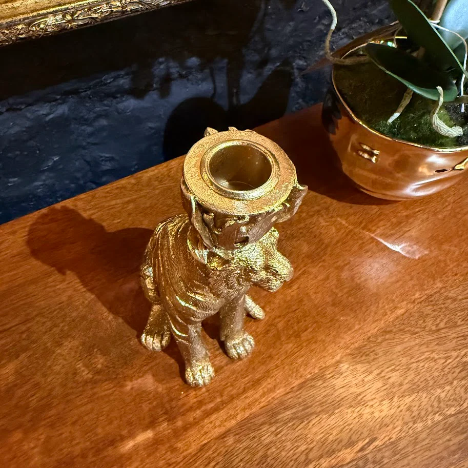 Sitting Tiger Candle Holder - Clearance - Image 4