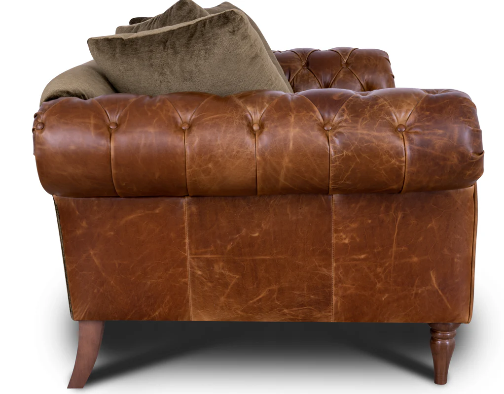 Theodore in Saddle Tan & Derwent Olive Velvet - Image 17