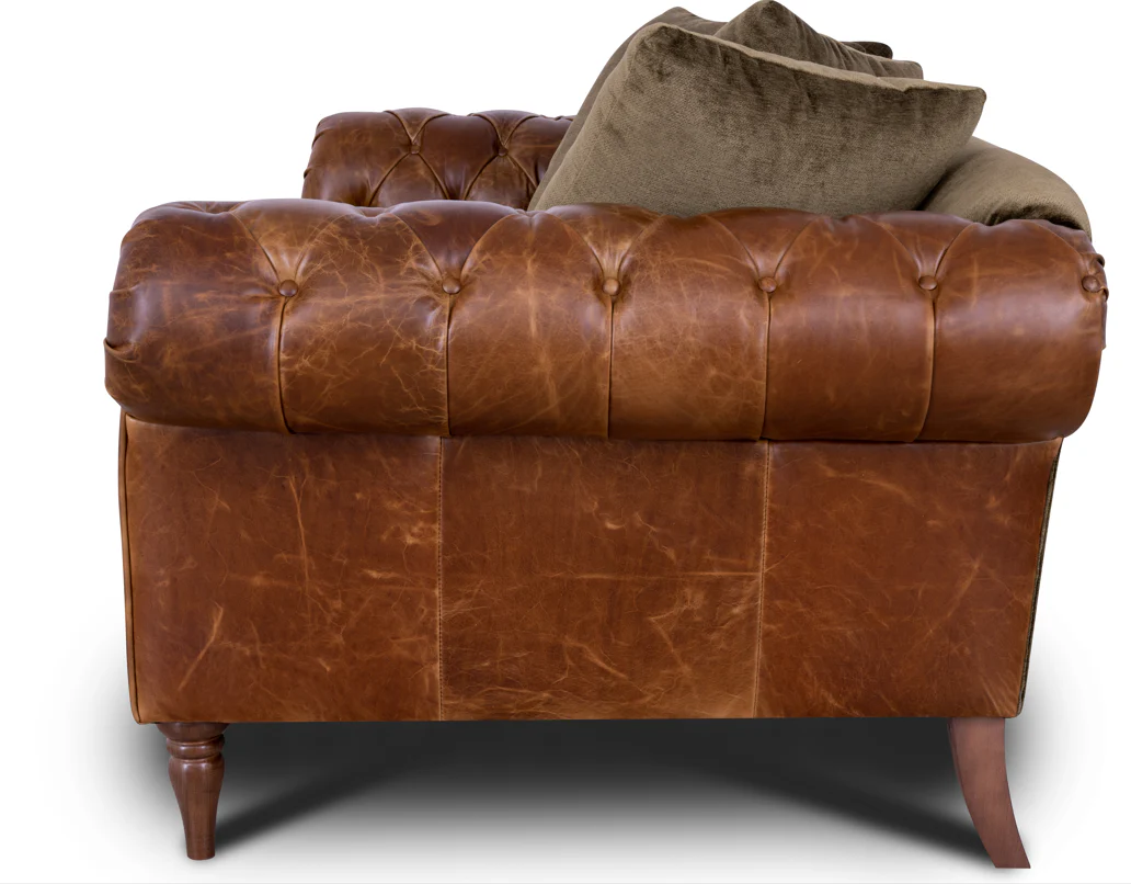 Theodore in Saddle Tan & Derwent Olive Velvet - Image 18