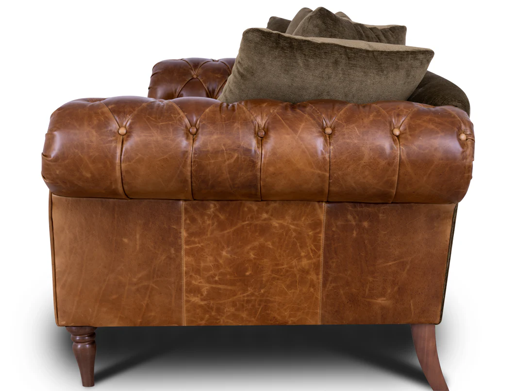Theodore in Saddle Tan & Derwent Olive Velvet - Image 26