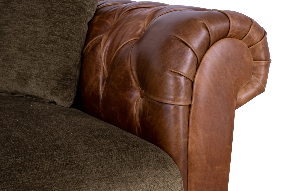 Theodore in Saddle Tan & Derwent Olive Velvet - Image 43
