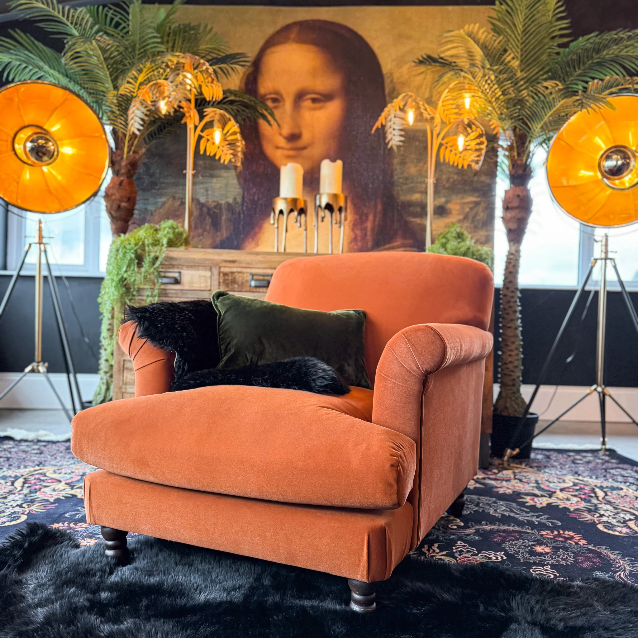 Truffle Armchair in Royal Velvet - Image 18