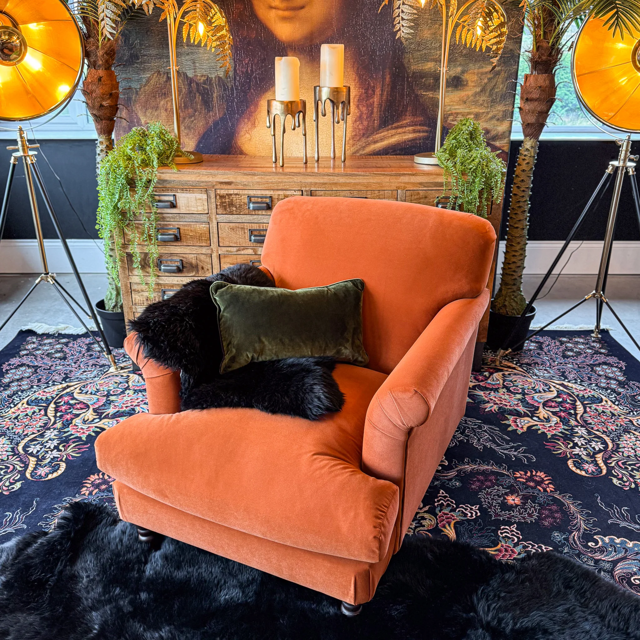 Truffle Armchair in Royal Velvet - Image 19