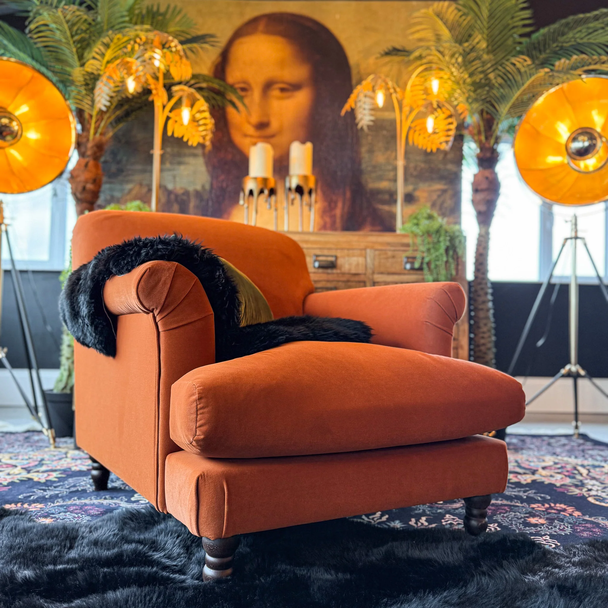 Truffle Armchair in Royal Velvet - Image 21