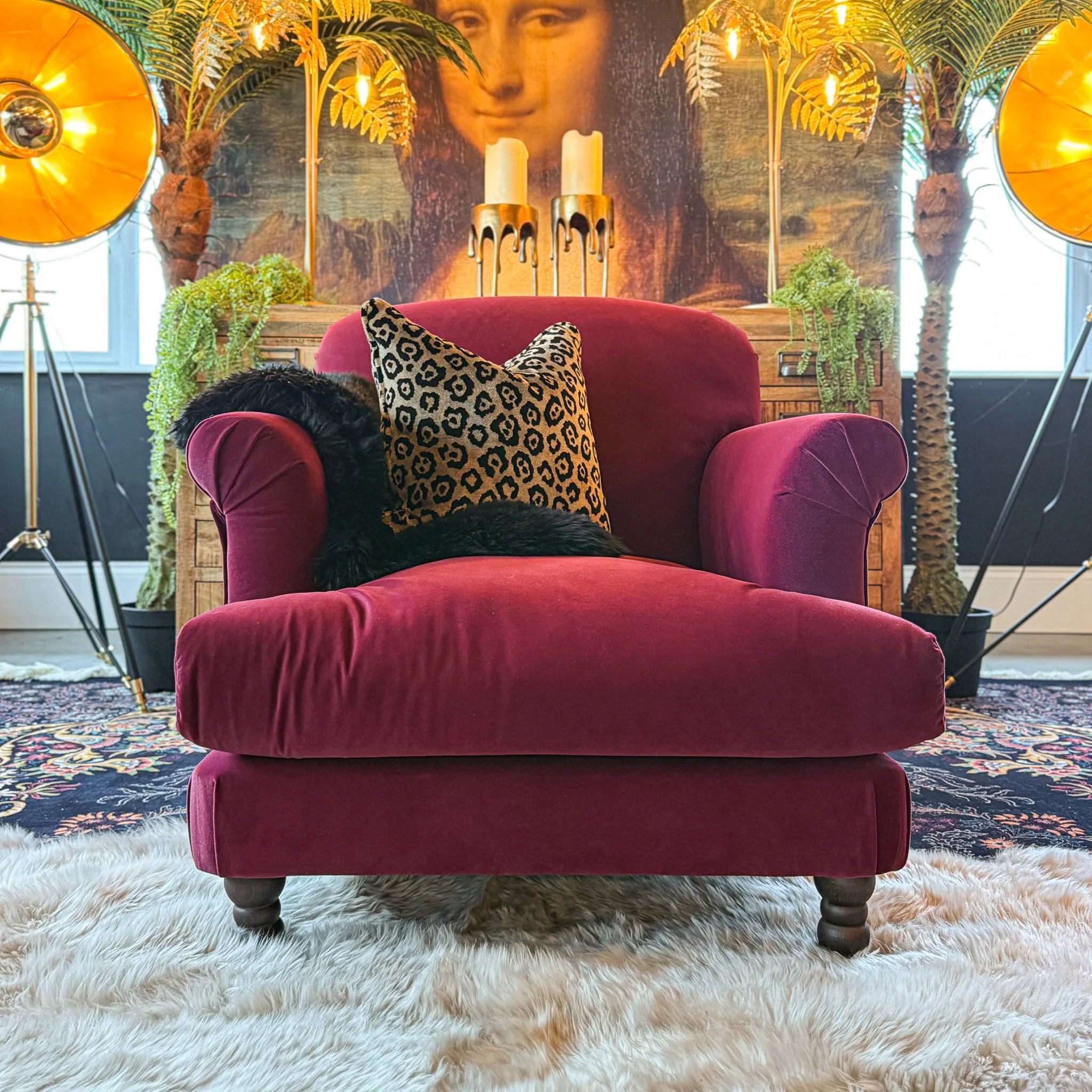 Truffle Armchair in Royal Velvet - Image 29