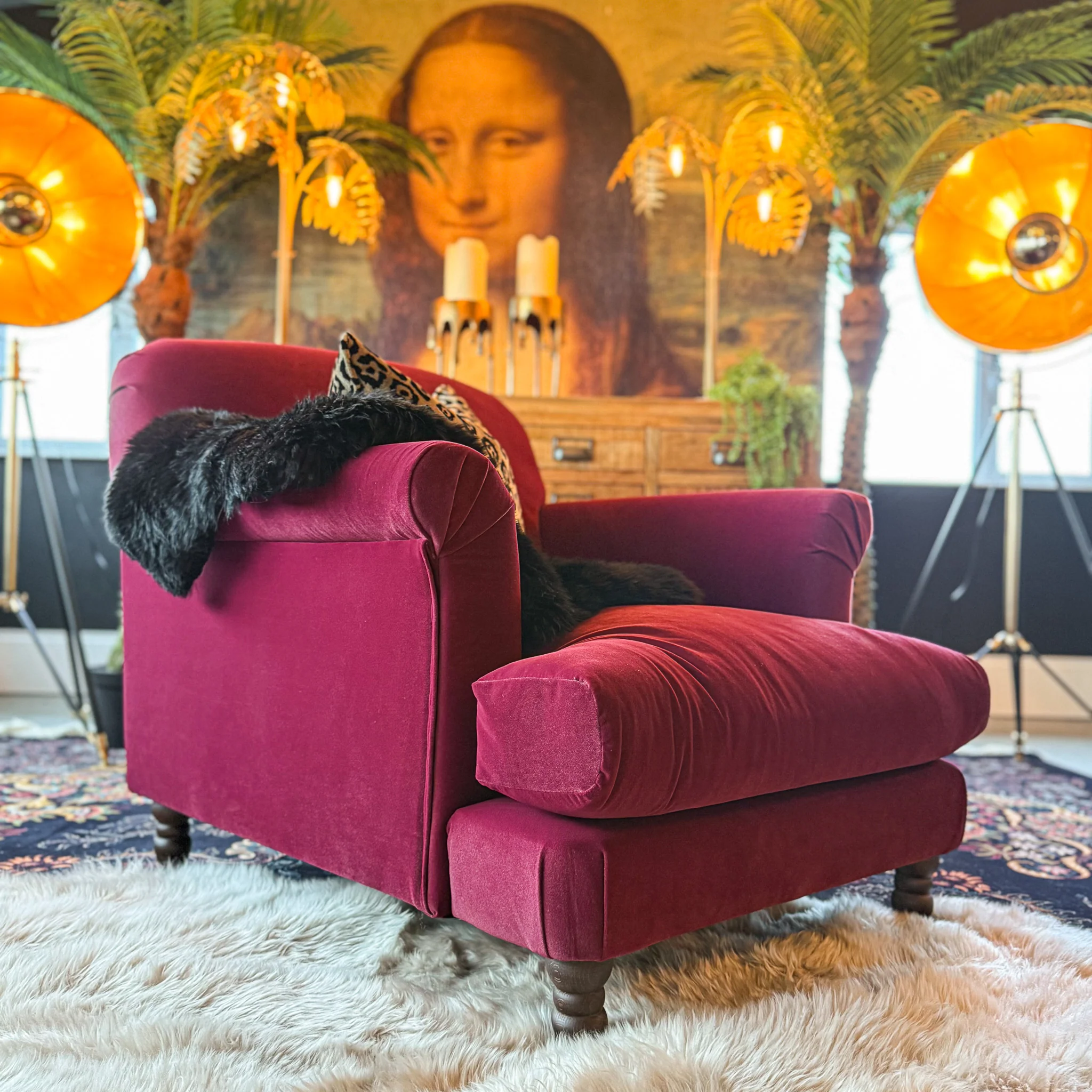 Truffle Armchair in Royal Velvet - Image 30