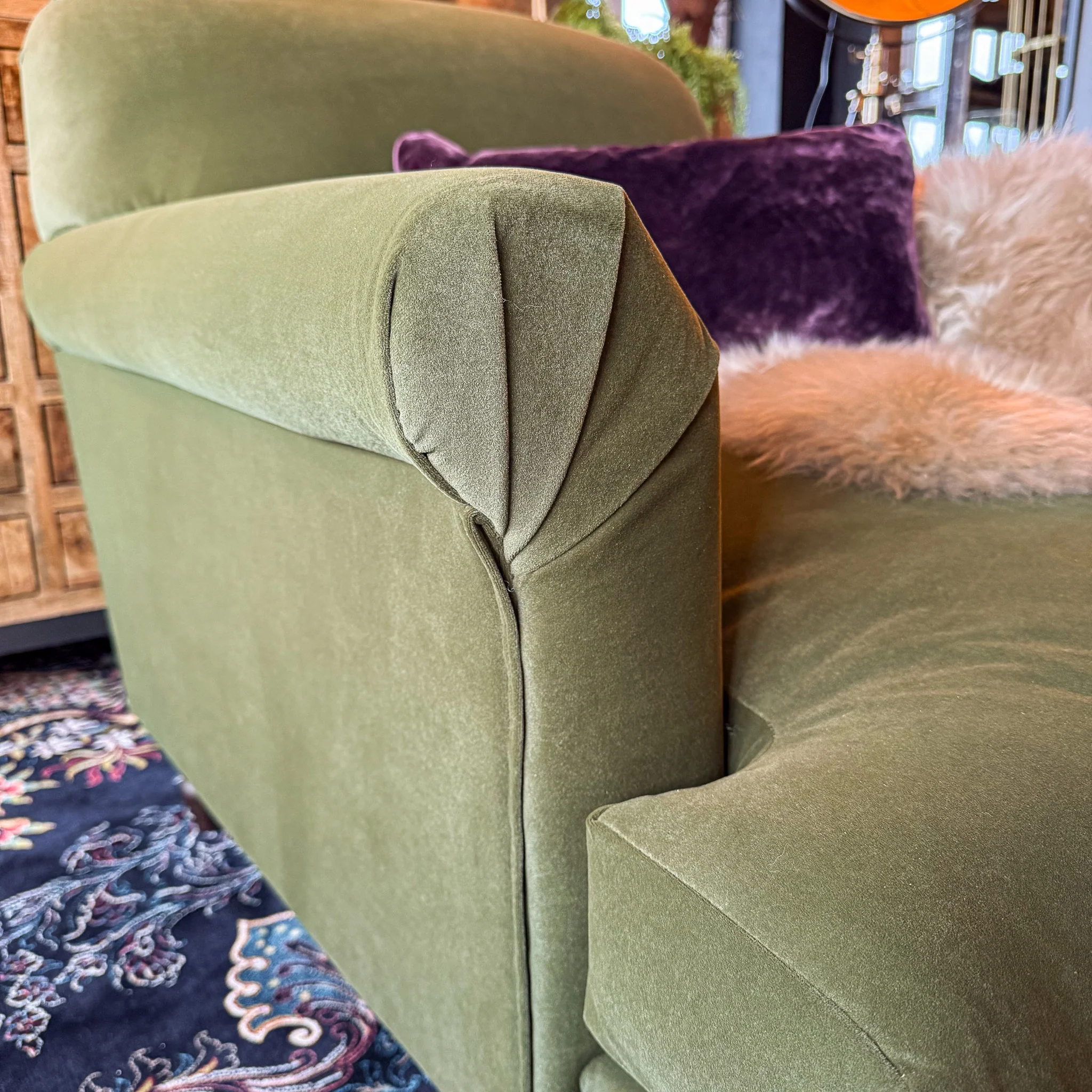 Truffle Armchair in Royal Velvet - Image 5