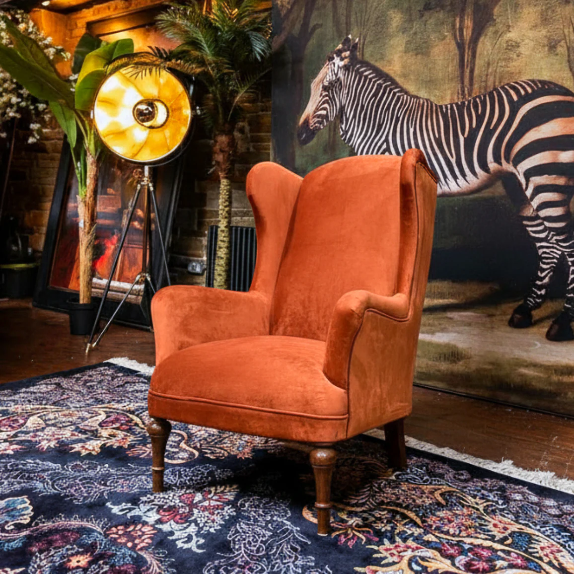 Winston Wingback Accent Chair in Plush Velvet - Image 16