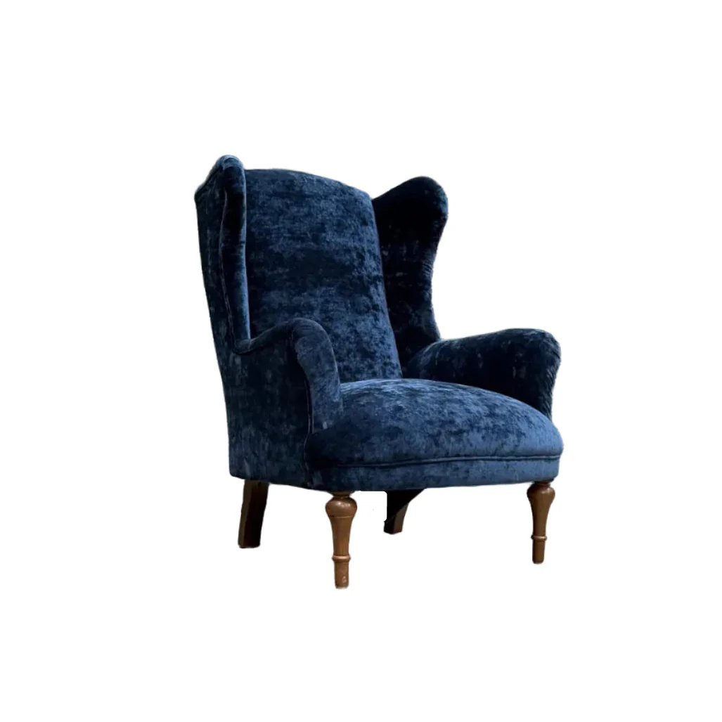 Winston Wingback Accent Chair in Sunshine Velvet - Image 11