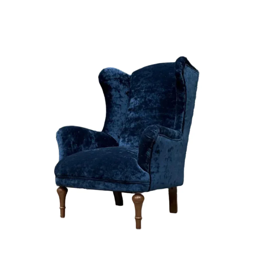 Winston Wingback Accent Chair in Sunshine Velvet - Image 12