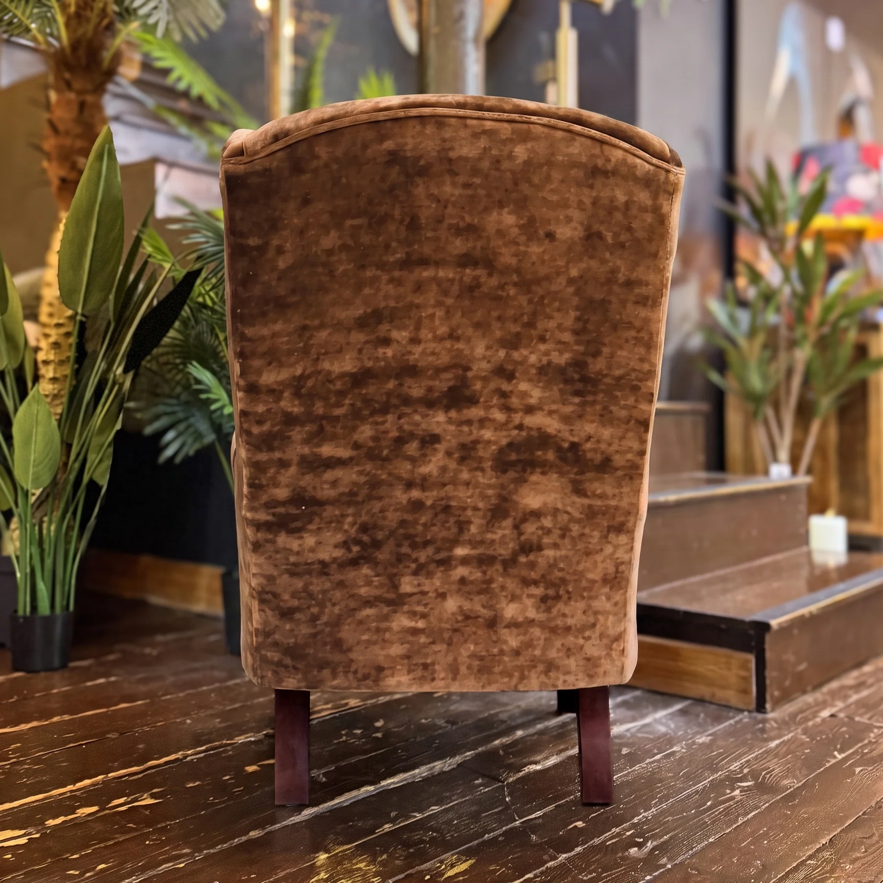 Winston Wingback Accent Chair in Sunshine Velvet - Image 24