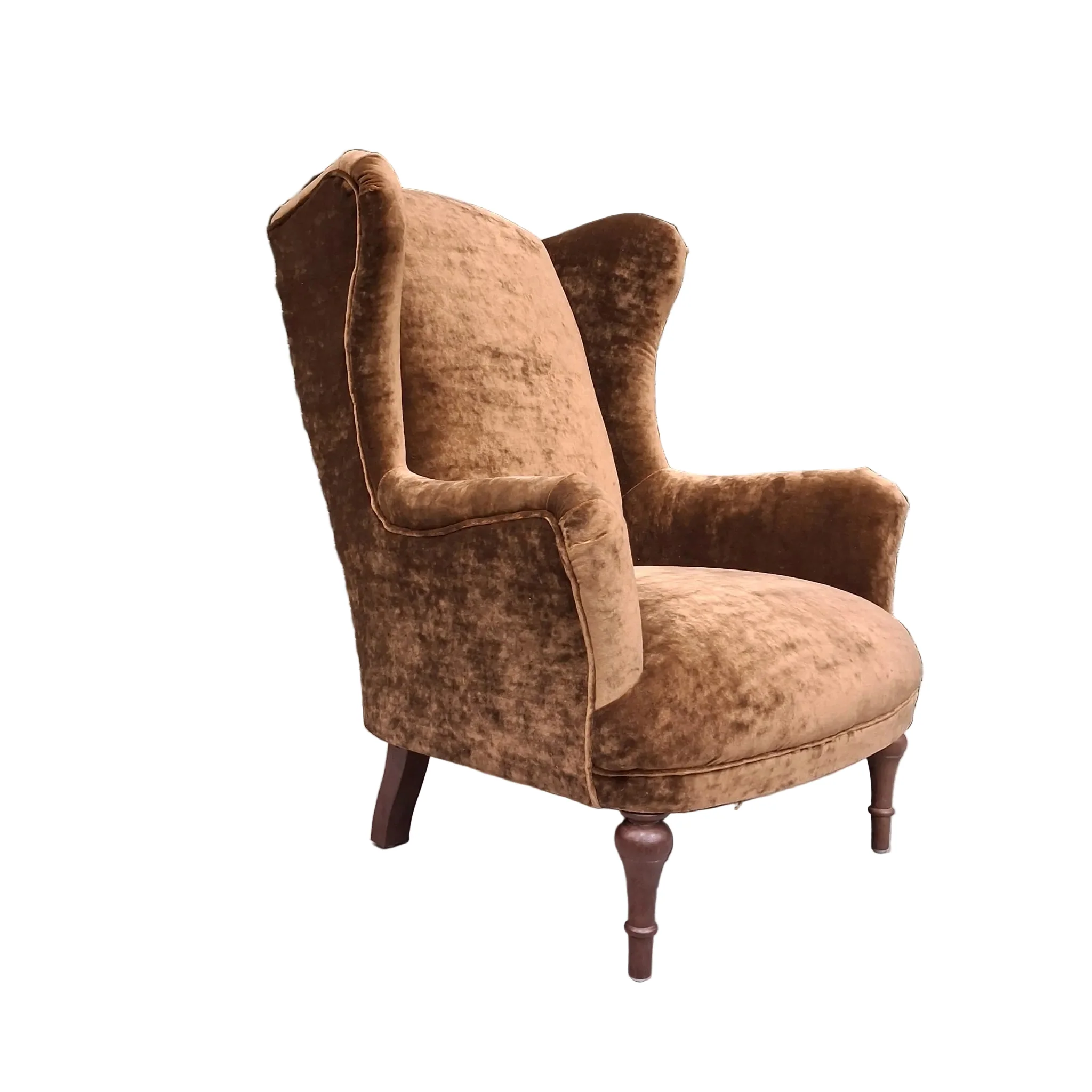 Winston Wingback Accent Chair in Sunshine Velvet - Image 26